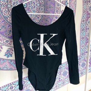 Calvin Klein Black Longsleeve Bodysuit